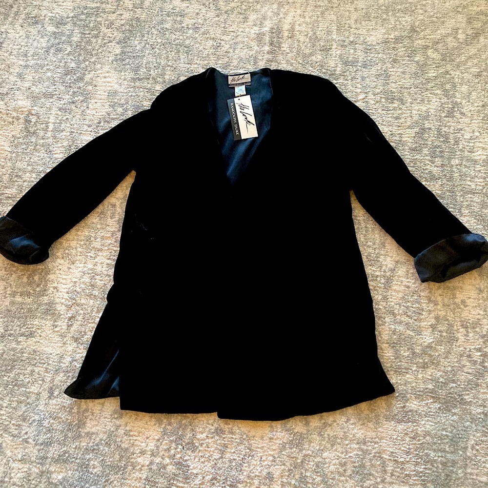 Black silk Reversible jacket